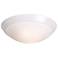 White Finish 15" Wide Ceiling Light Fixture