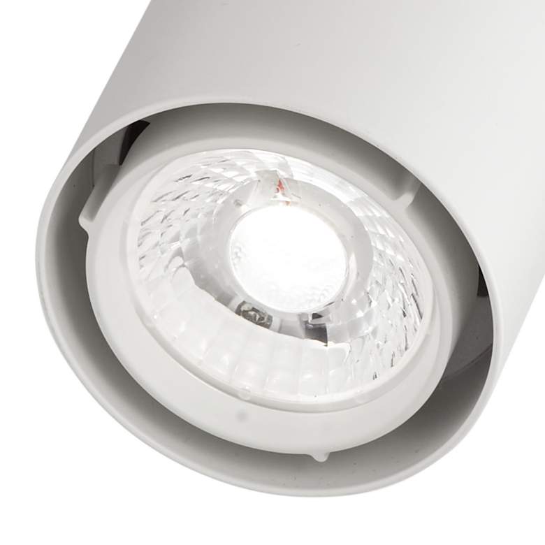 Image 2 White Finish 15 Watt LED Cylinder Track Light Head for Juno Systems more views