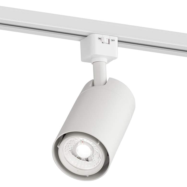 Image 6 White Finish 15 Watt LED Cylinder Track Light Head for Juno Systems more views