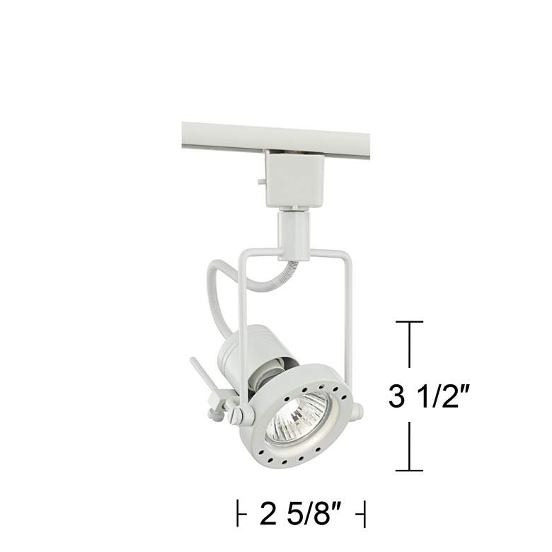 Image 5 White Finish GU10 50-Watt Halogen European Style Track Light more views