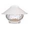 White Finish Lantern Outdoor LED Ceiling Fan Light Kit