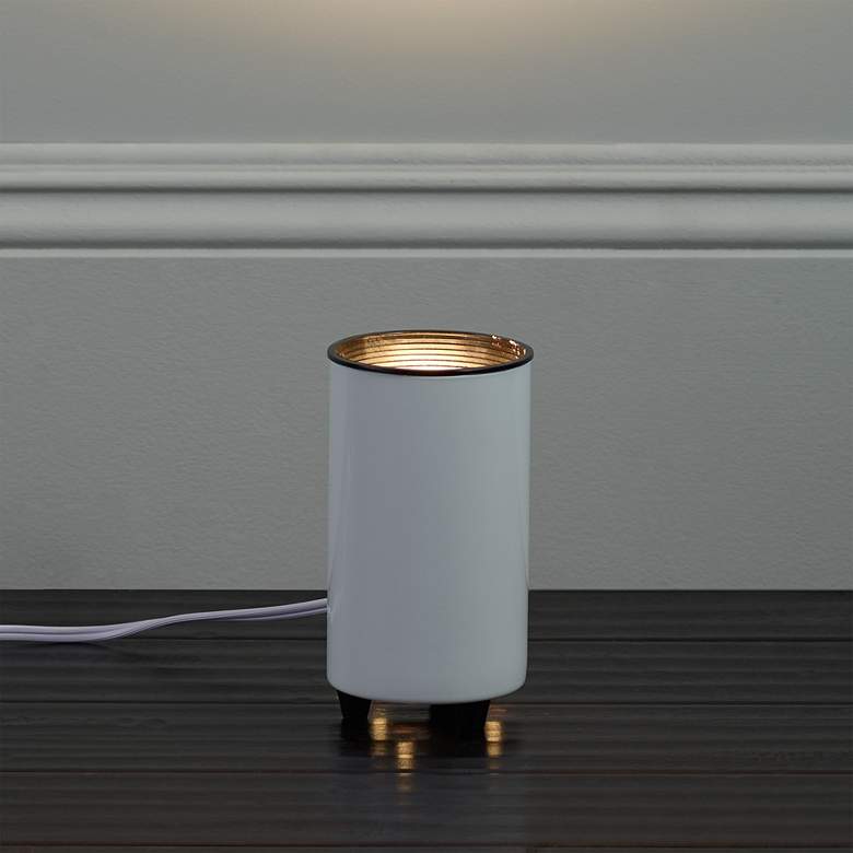Image 4 White Finish Mini Can Accent Light with LED Bulb more views