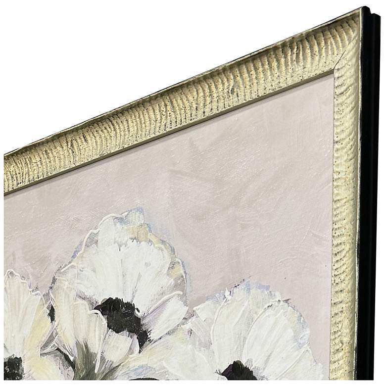 Image 3 White Flowers 33"W x 43"H Framed Art more views