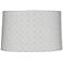 White Folded Pleat Fabric Drum Lamp Shade 13x14x9 (Spider)