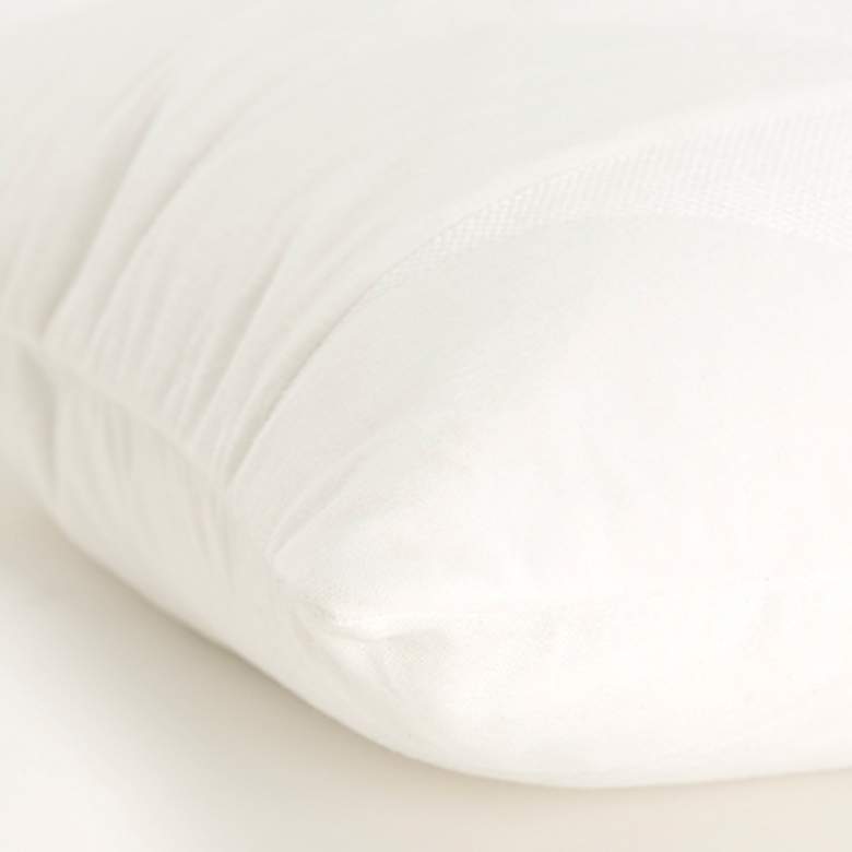 Image 2 White Geometric 20" x 20" Poly Filled Throw Pillow more views