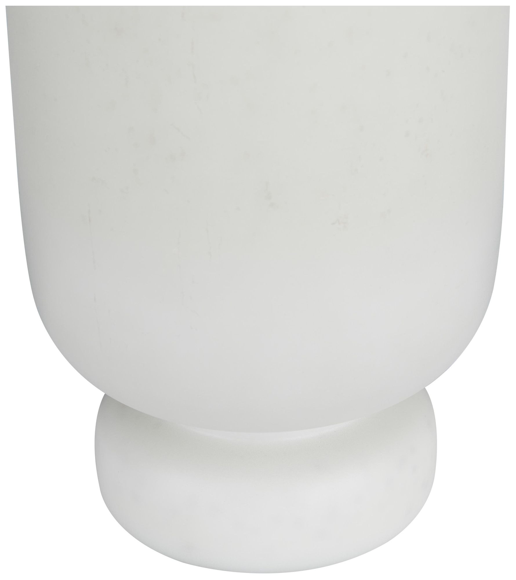 Image 4 White Glass Glam Hurricane Lamp, S/3 12" more views