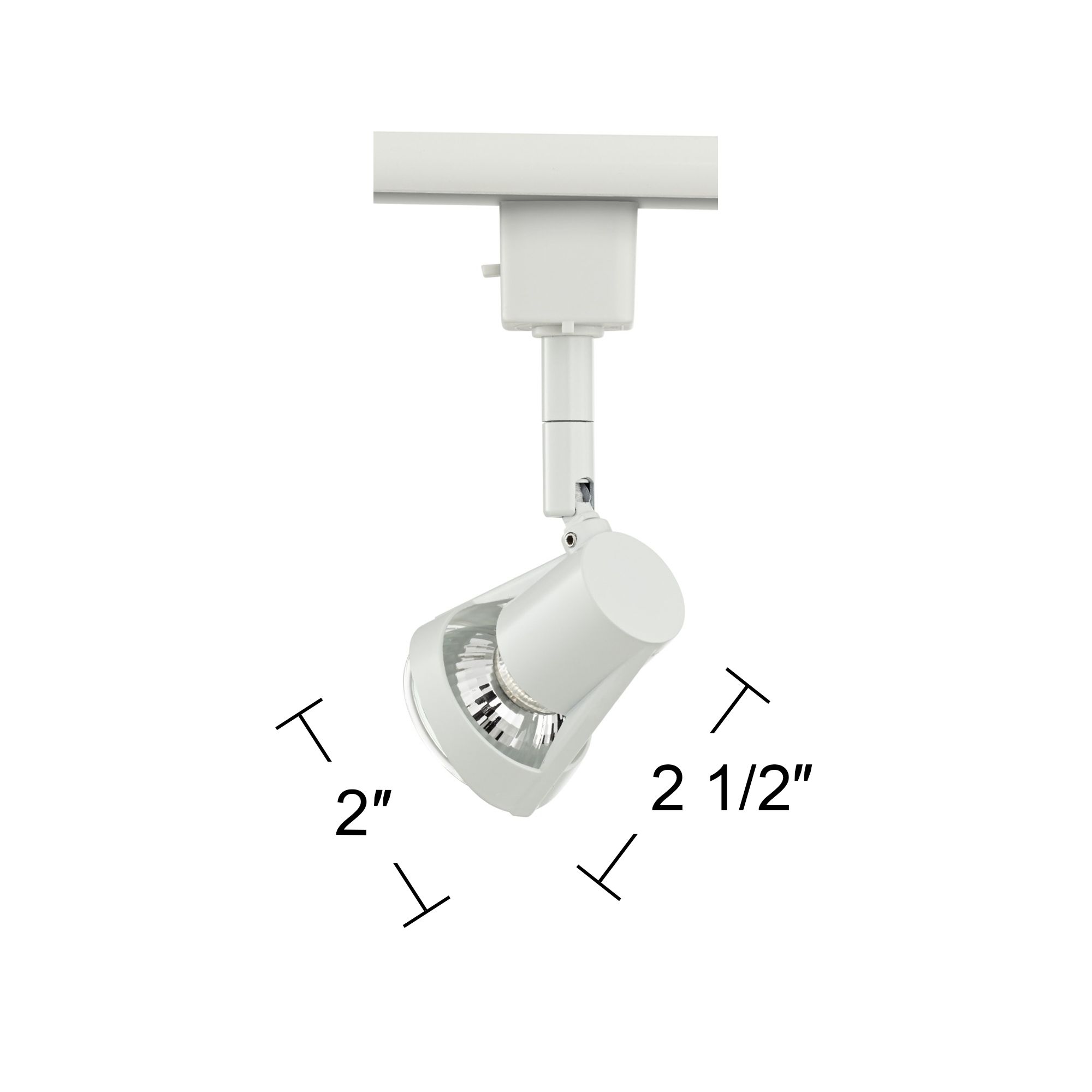 White GU10 50Watt Halogen Track Light Head 8K422 Lamps Plus