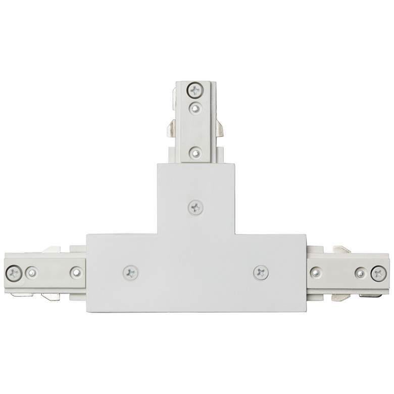 Image 1 White Halo Compatible T-Shaped Track Connector
