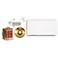 White Hardwired Stucco Button Door Chime Contractor Kit