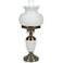 White Hobnail Glass 23" High Hurricane Table Lamp