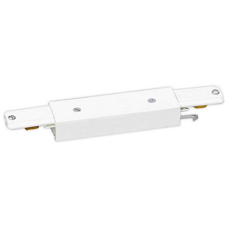 Image 1 White In-Line Connector for Lightolier Track System