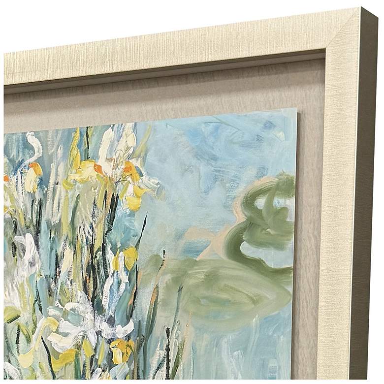 Image 3 White Irises 31"W x 42"H Traditional Framed Art more views