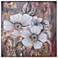 White Lilies 41" Square Framed Canvas Wall Art