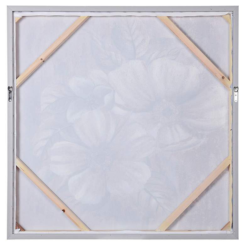 Image 5 White Lilies 41" Square Framed Canvas Wall Art more views