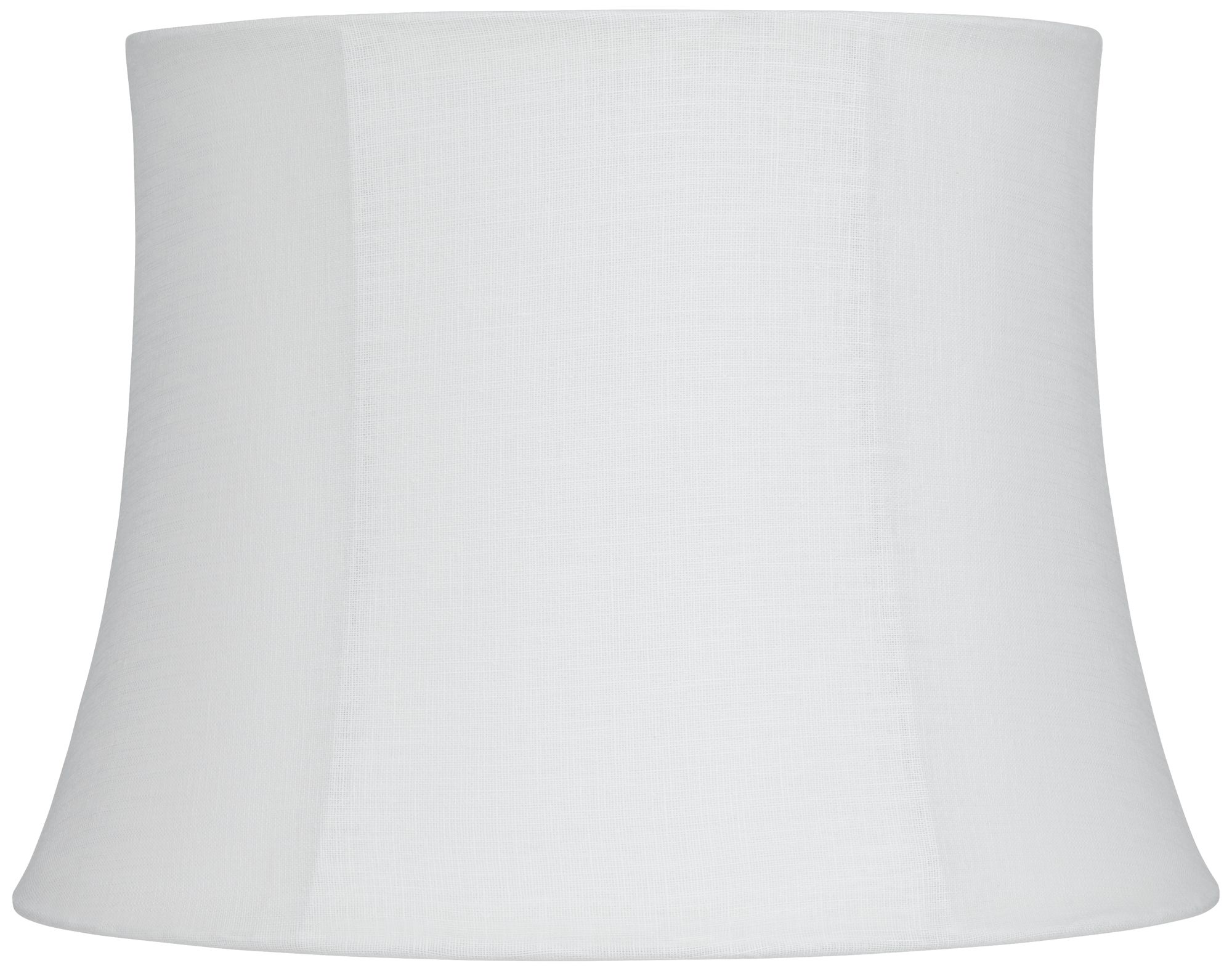 White Linen Drum Lamp Shade 13x16x11 (Spider) 413X4 Lamps Plus