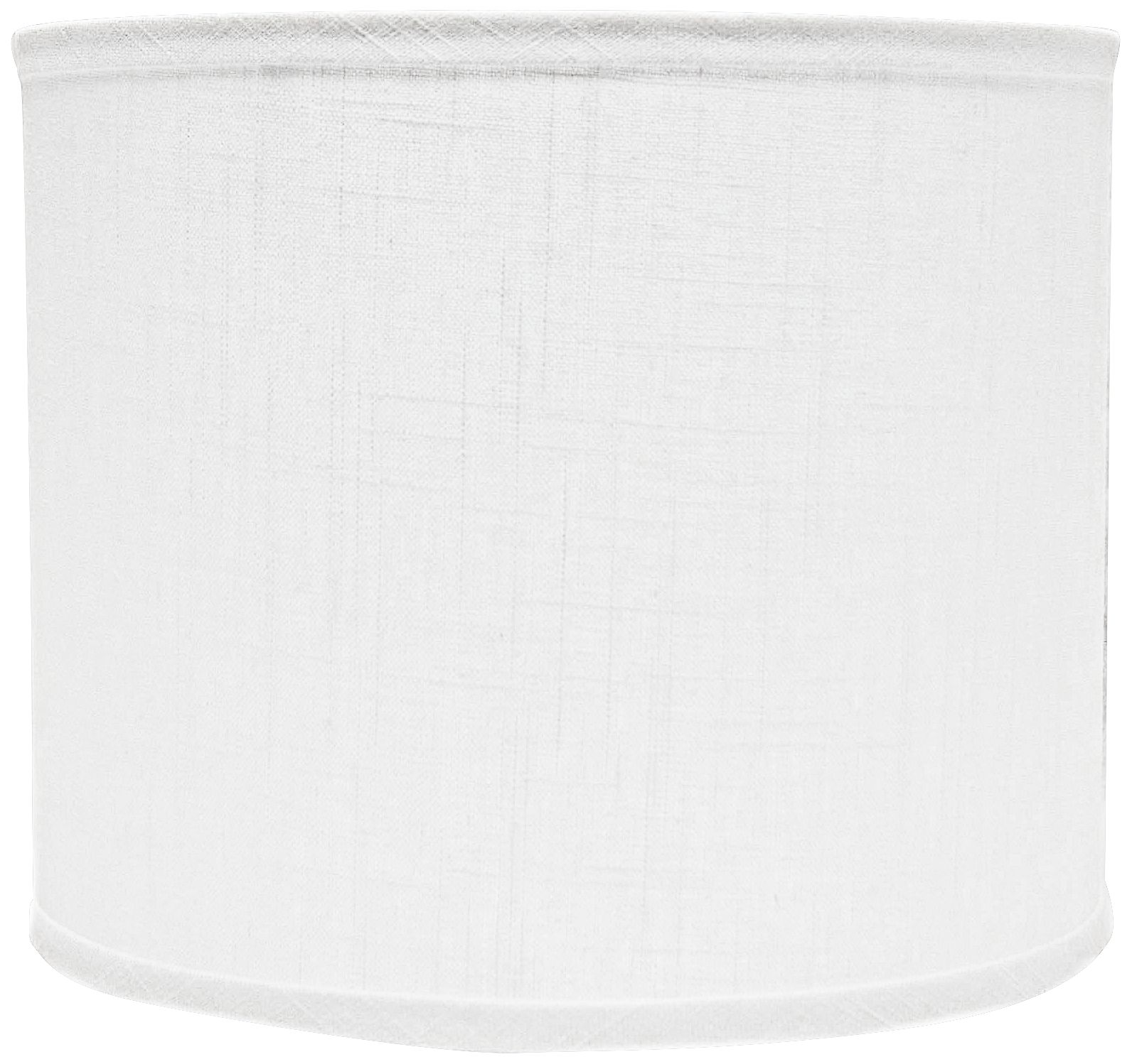 White Linen Drum Lamp Shade 14x14x11 (Spider) 5G803 Lamps Plus