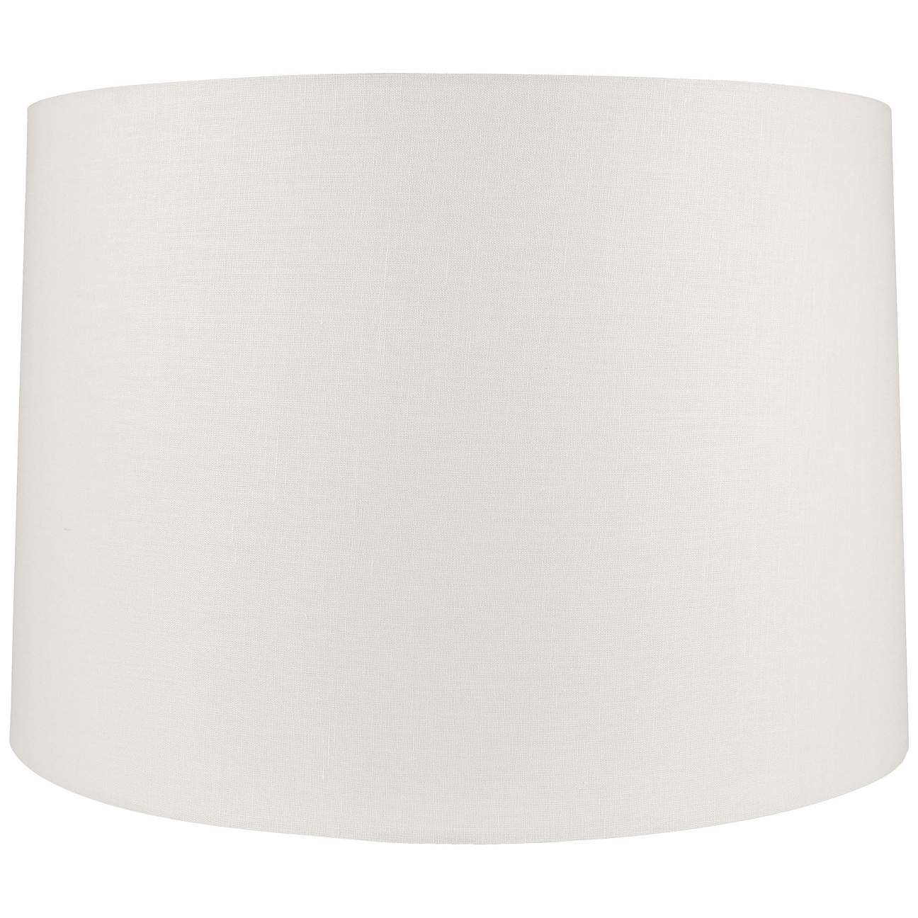 White Linen Hardback Drum Lamp Shade 17x20x13 (Spider) - #1X035 | Lamps ...