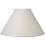 White Linen Hardback Empire Lamp Shade 5x15x10 (Spider)