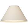 White Linen Hardback Empire Lamp Shade 6x17x11 (Spider)