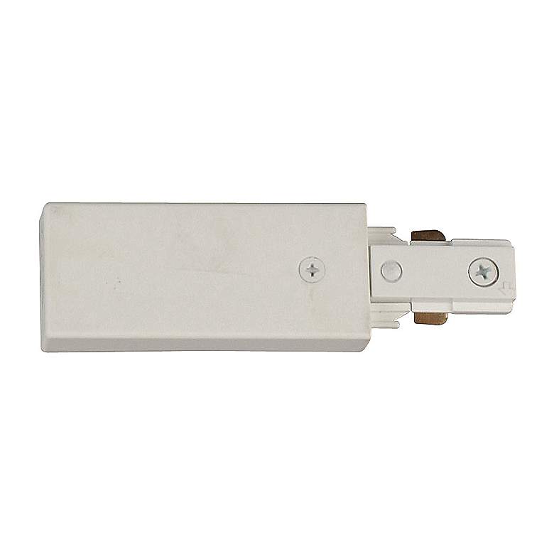 Image 1 White Live End Connector for Halo Single Circuit Tracks