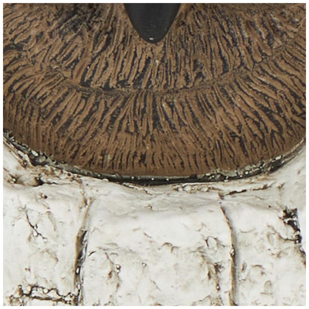 White Magnesium Oxide Contemporary Garden Stool, 15" x 15" x 17"