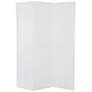 White Mango Wood Contemporary Room Divider Screen, 60" x 1" x 70"