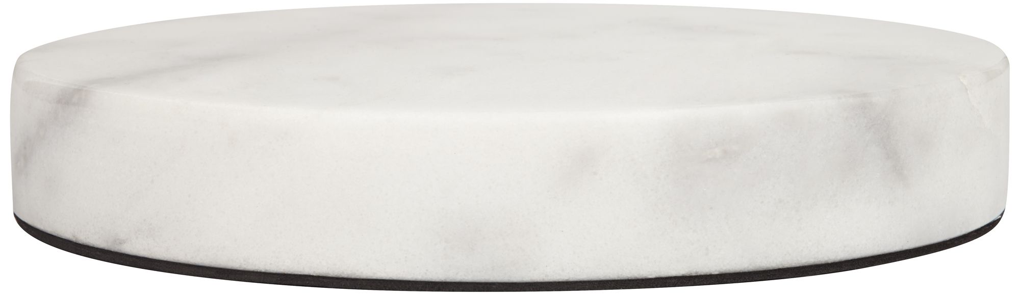 White Marble 8" Wide Round Pedestal Lamp Riser 157F1 Lamps Plus