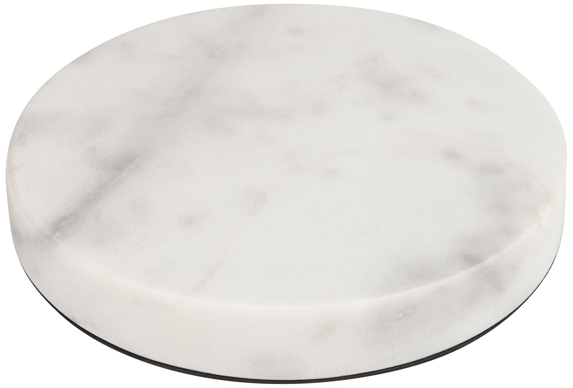 White Marble 8" Wide Round Pedestal Lamp Riser 157F1 Lamps Plus