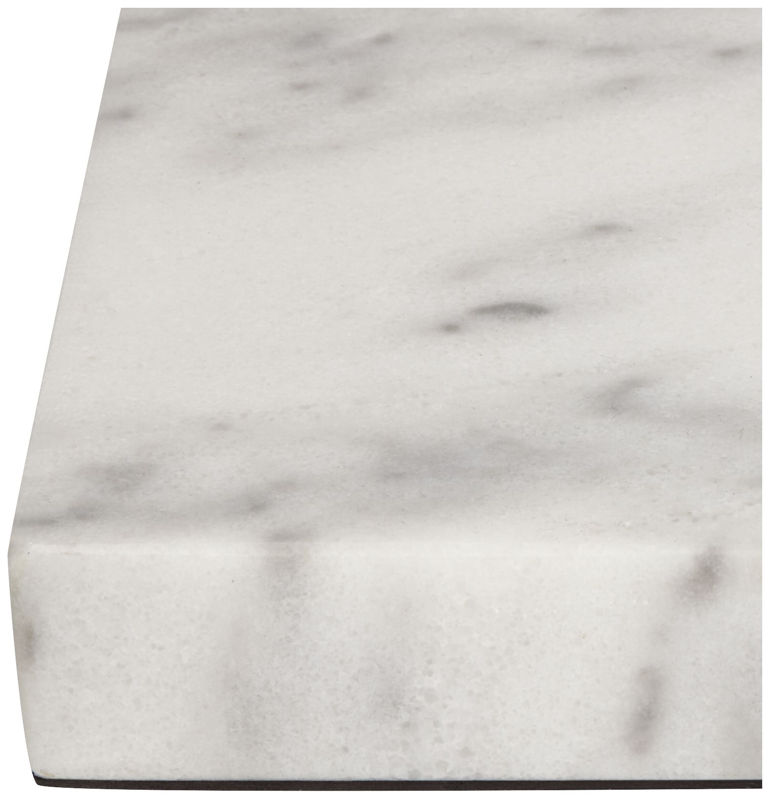 Image 2 White Marble 9 1/2" x 6 1/2" x 1" Rectangular Lamp Riser more views