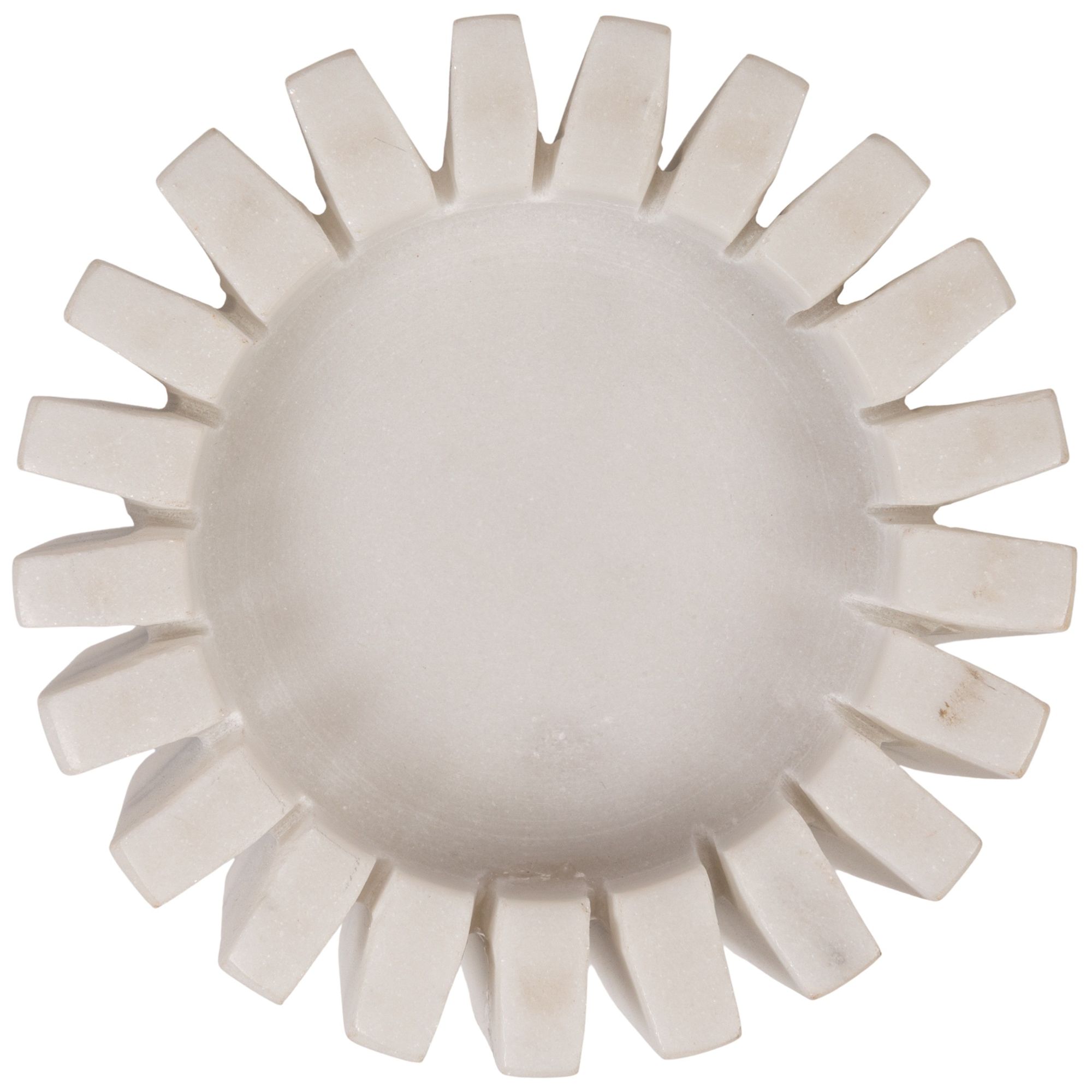 Image 5 White Marble Candleholder, 4.5-Inch Round more views