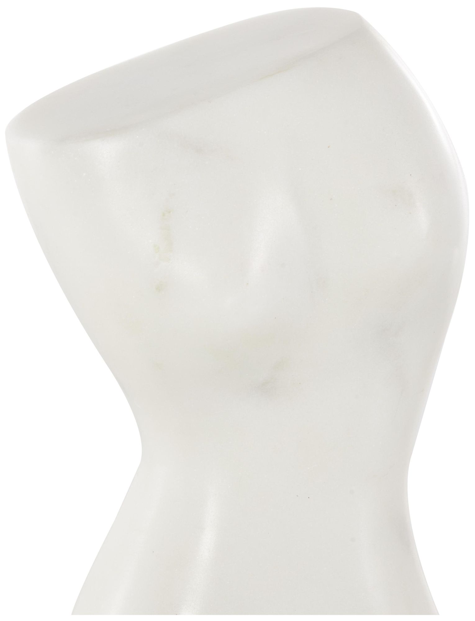 Image 4 White Marble Eclectic Sculpture, 4" x 4" x 11" more views