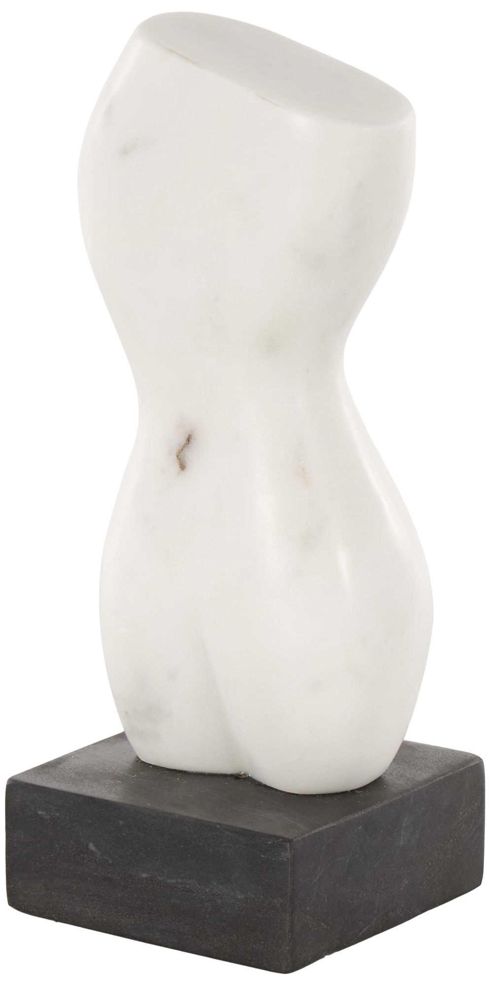 Image 5 White Marble Eclectic Sculpture, 4" x 4" x 11" more views