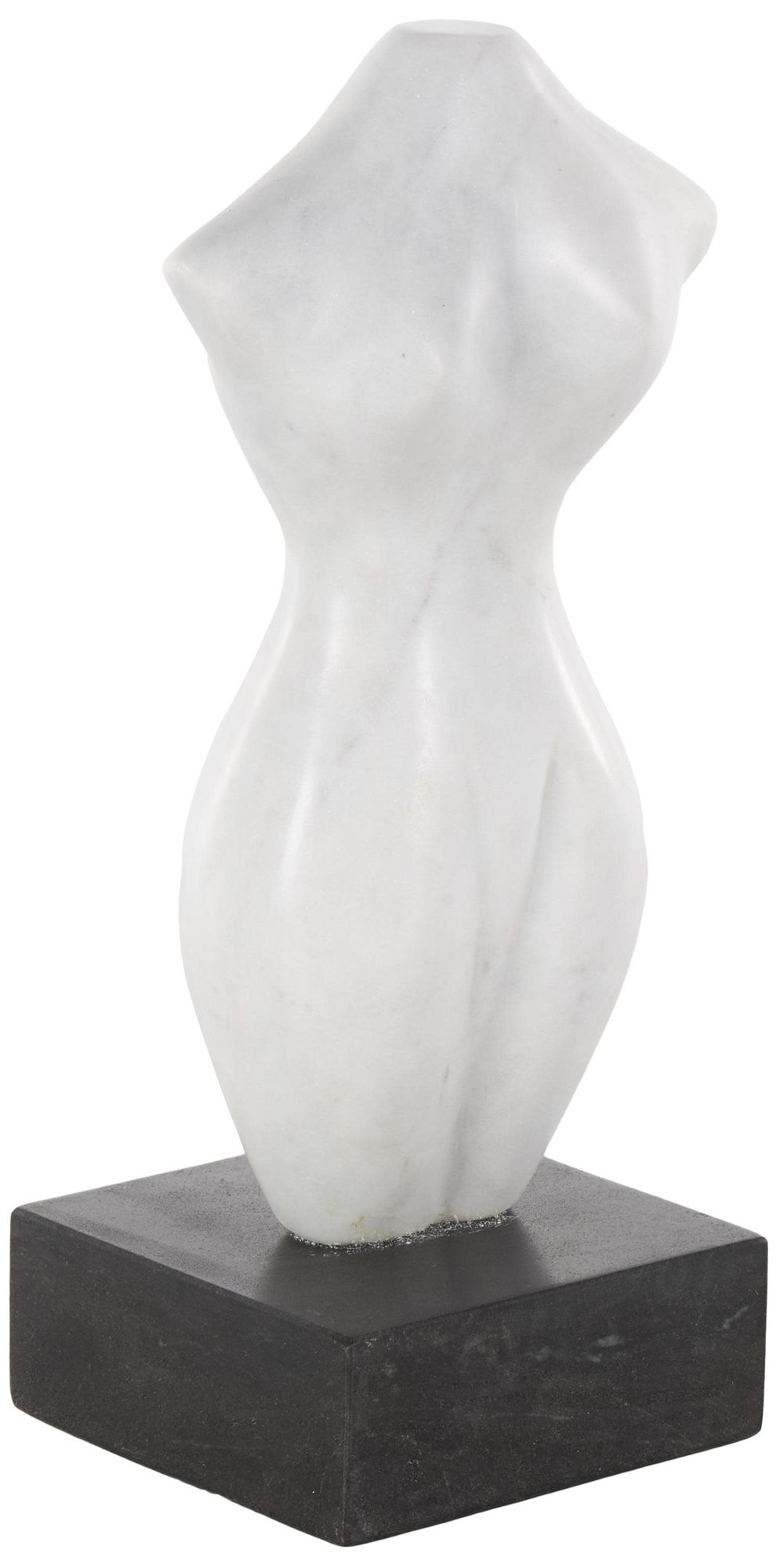 Image 6 White Marble Eclectic Sculpture, 5" x 4" x 11" more views
