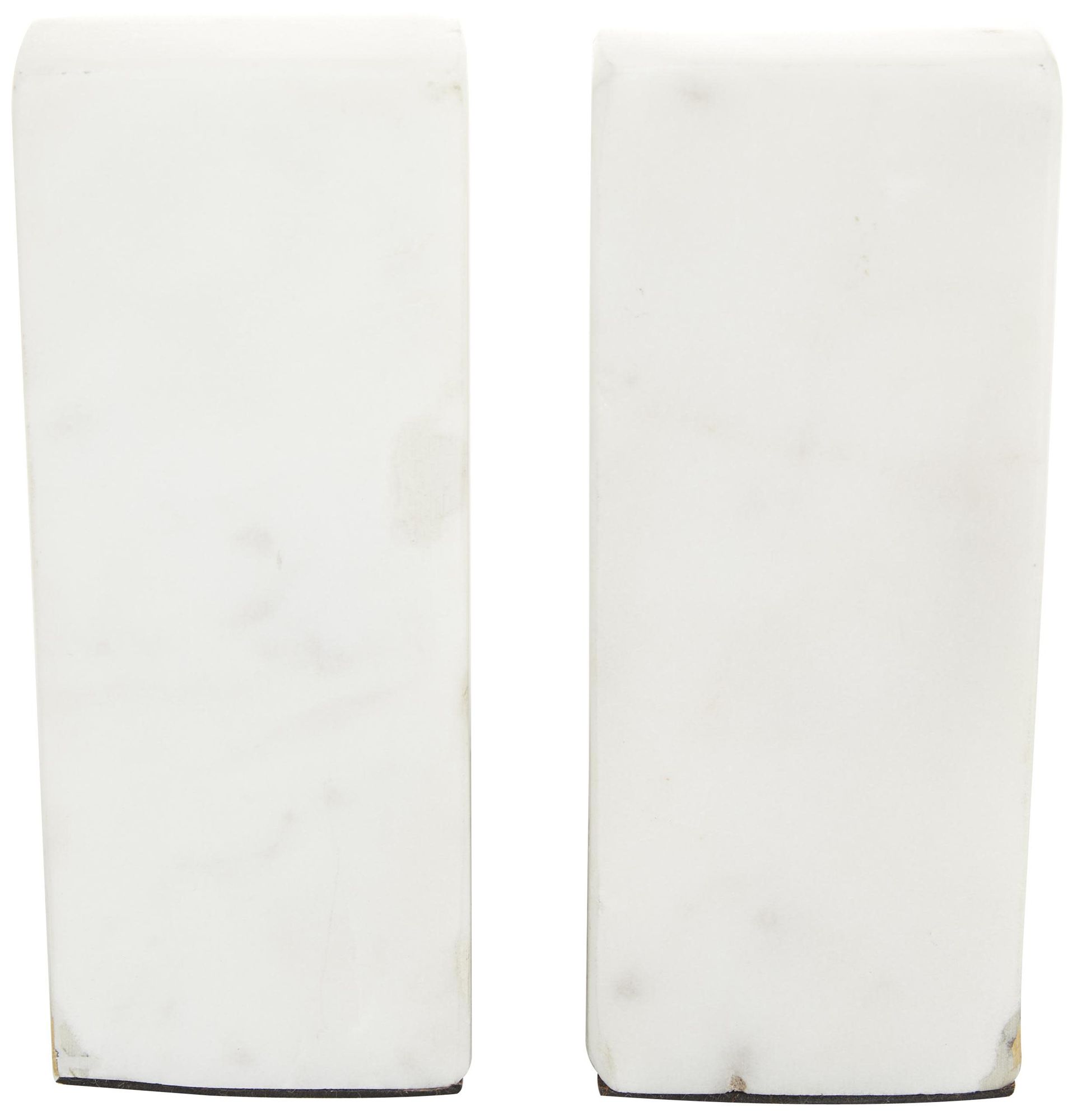 Image 5 White Marble Glam Bookends, S/2 5"W, 5"H more views