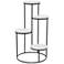 White Marble Modern Plantstand, 17" x 17" x 31"