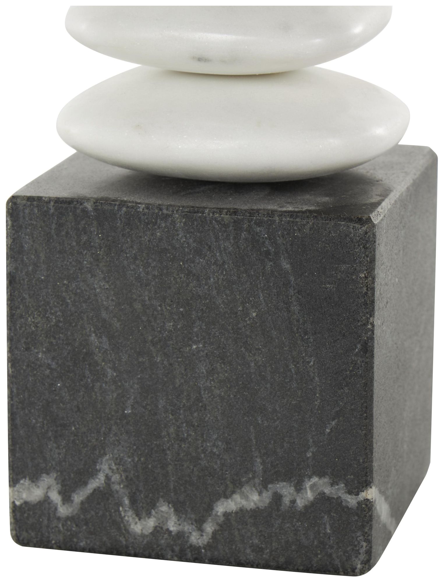 Image 3 White Marble Modern Sculpture, 3" x 3" x 9" more views