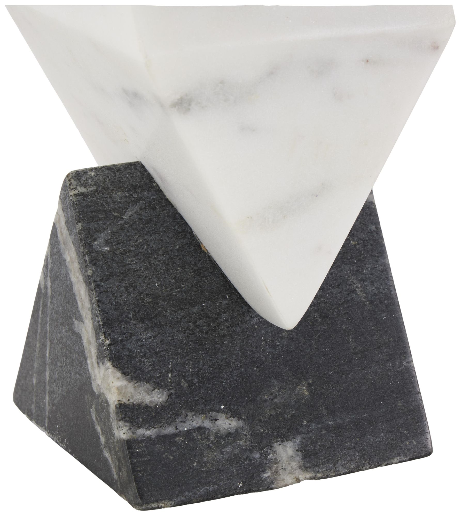 Image 3 White Marble Modern Sculpture, 4" x 4" x 10" more views