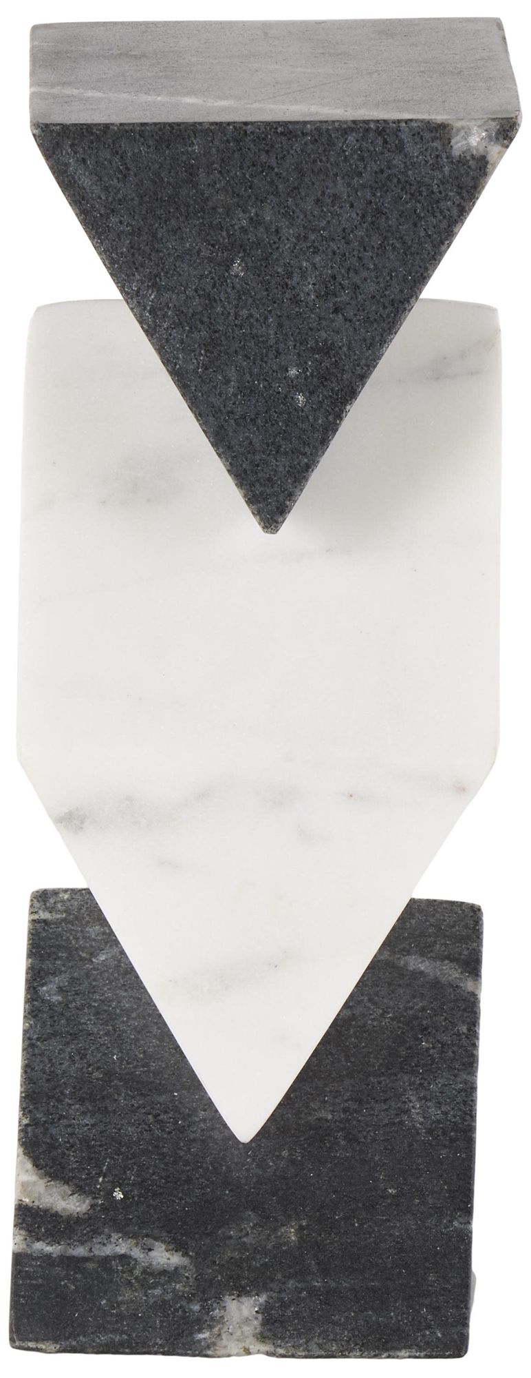 Image 6 White Marble Modern Sculpture, 4" x 4" x 10" more views