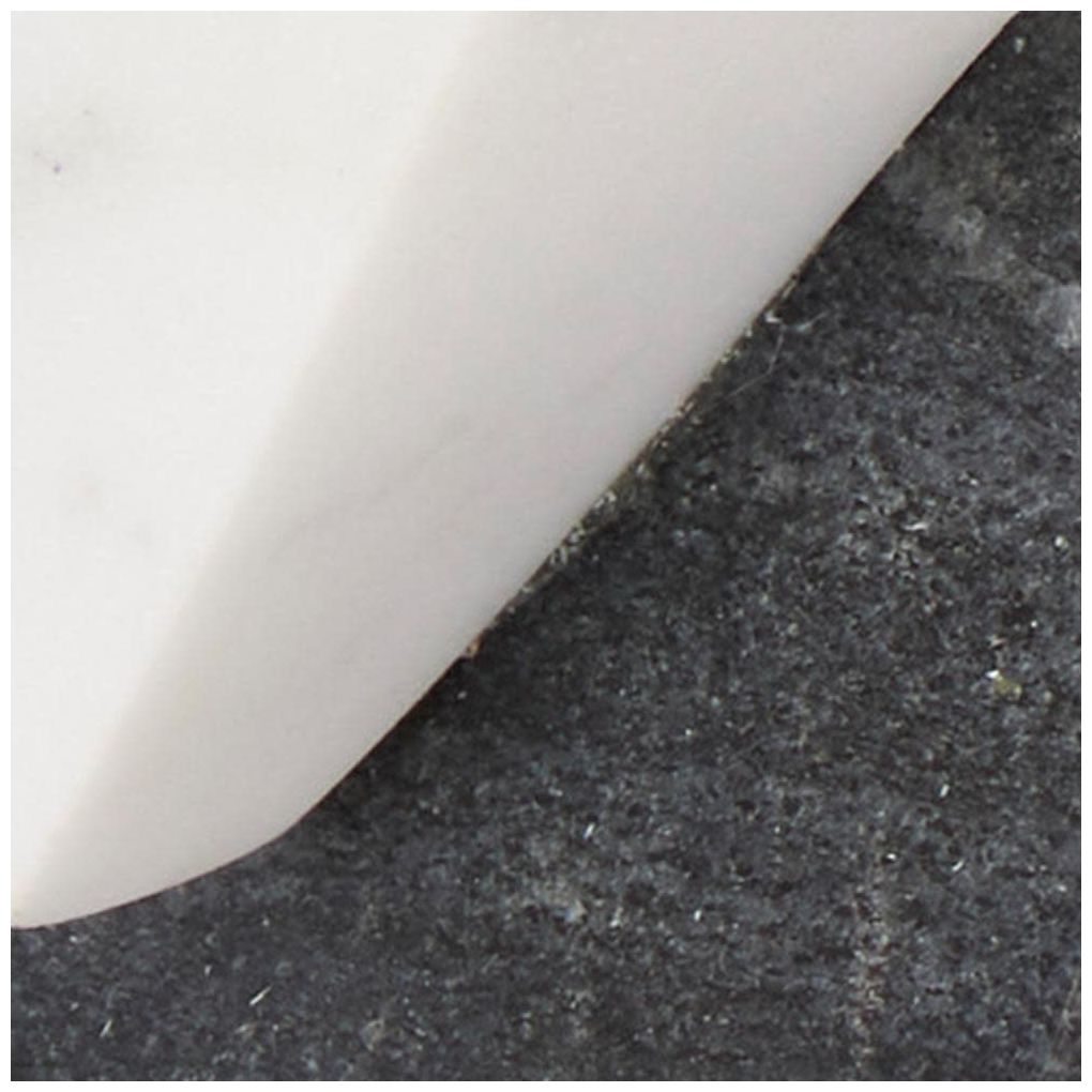 White Marble Modern Sculpture, 4" x 4" x 10"