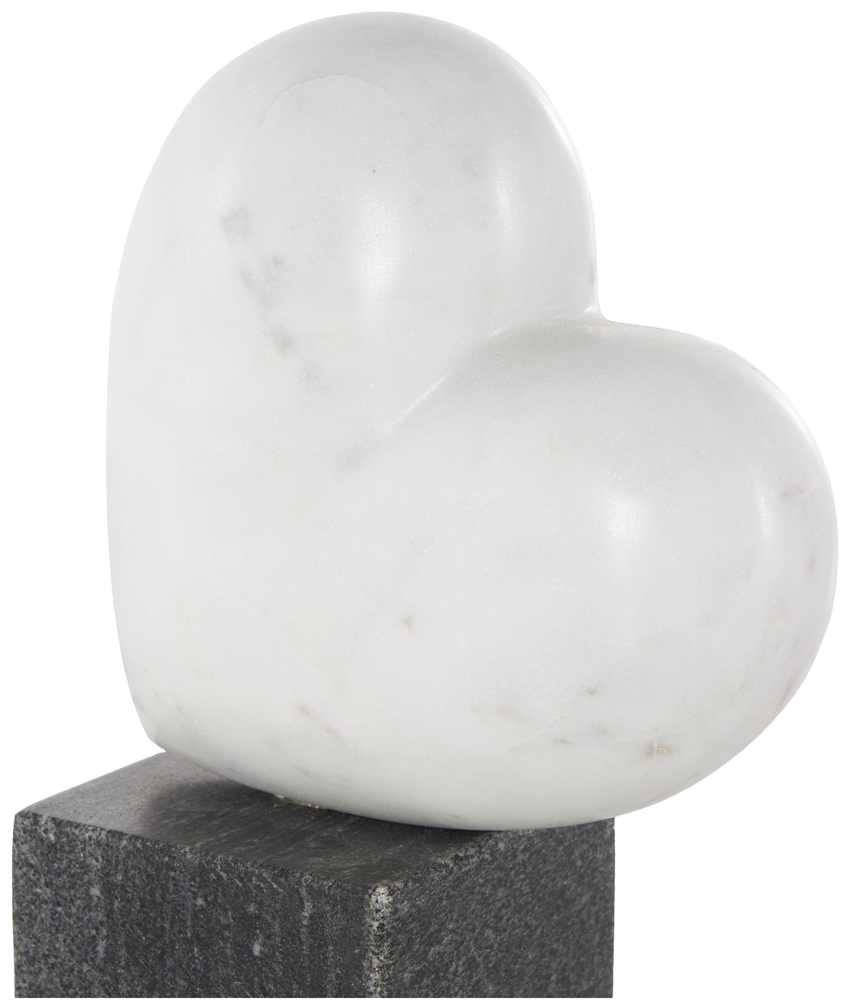 Image 4 White Marble Modern Sculpture, 5" x 3" x 9" more views