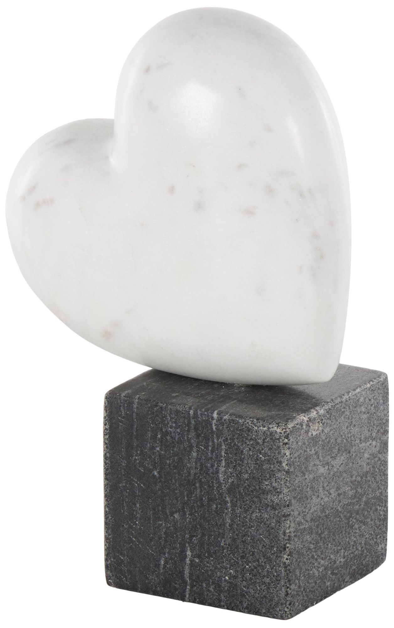 Image 5 White Marble Modern Sculpture, 5" x 3" x 9" more views