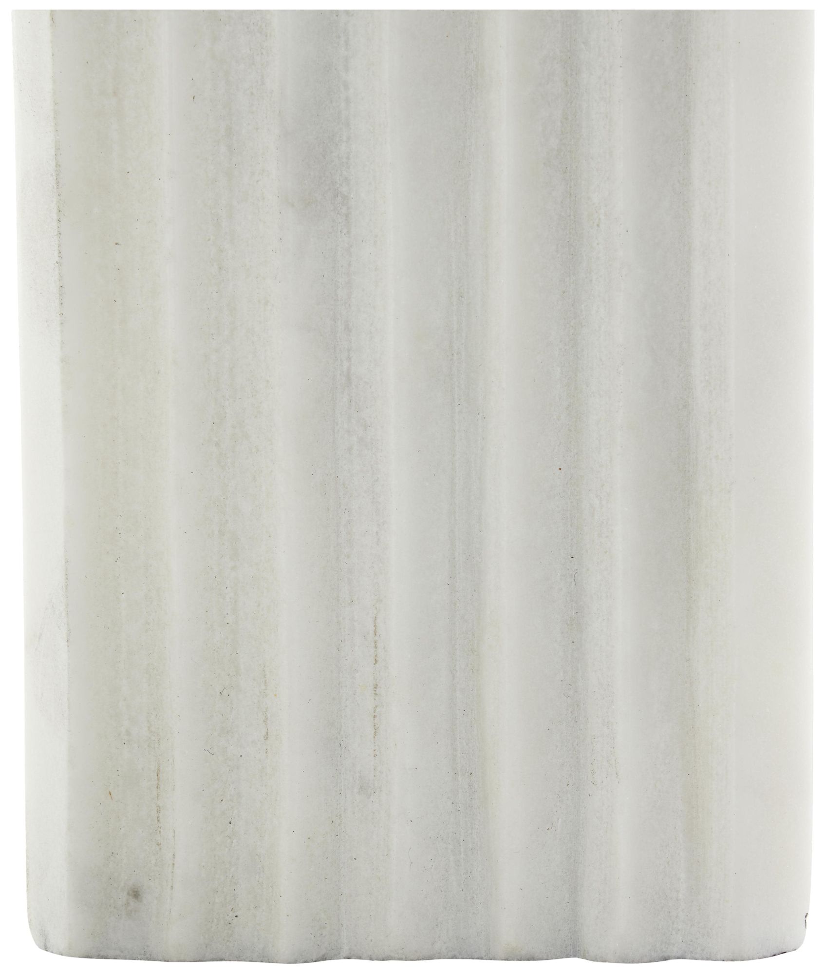 Image 4 White Marble Modern Sculpture, 7" x 2" x 11" more views