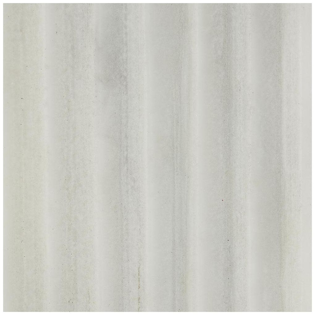 White Marble Modern Sculpture, 7" x 2" x 11"