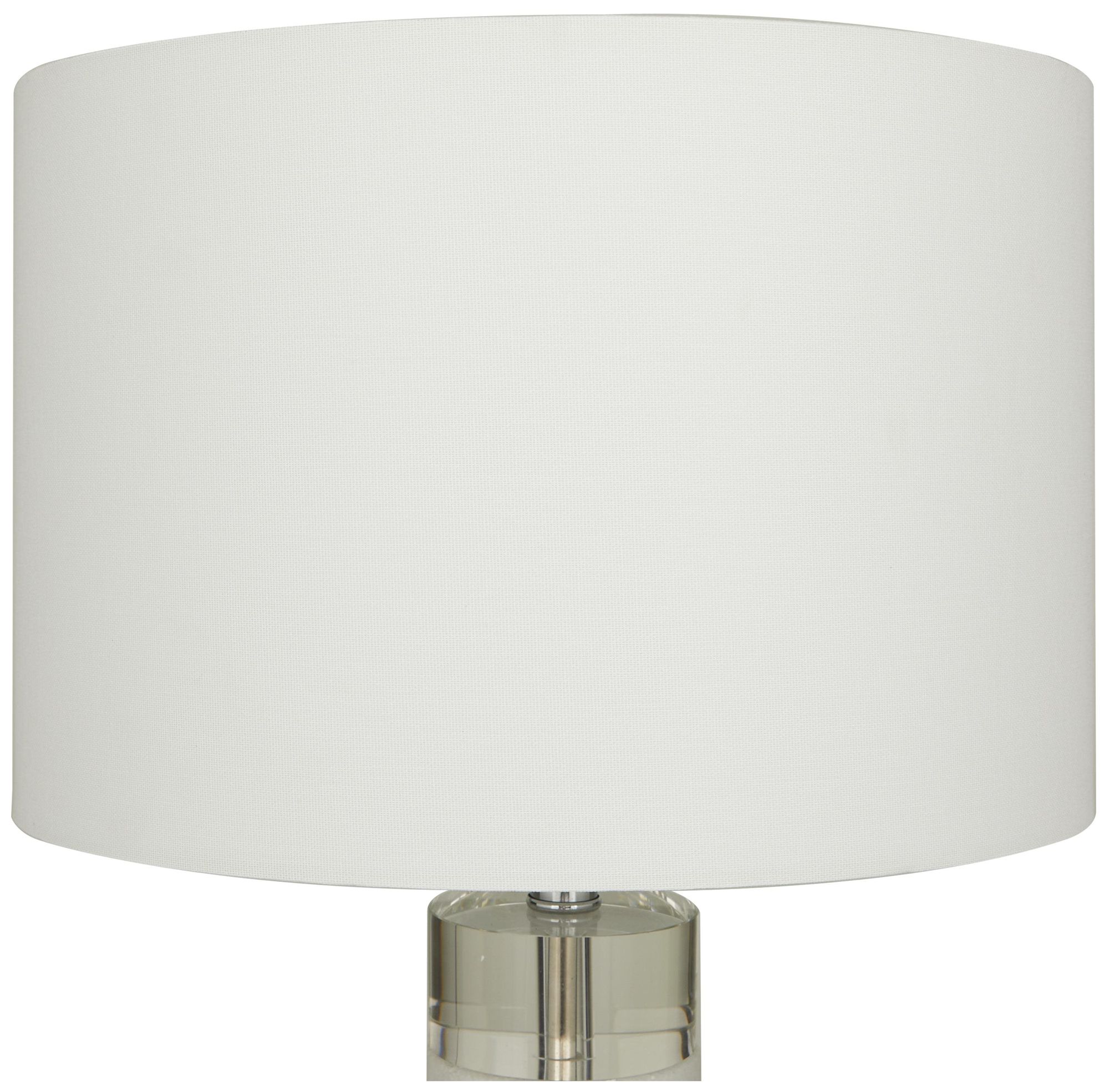 Image 3 White Marble Modern Table Lamp, 15" x 15" x 29" more views