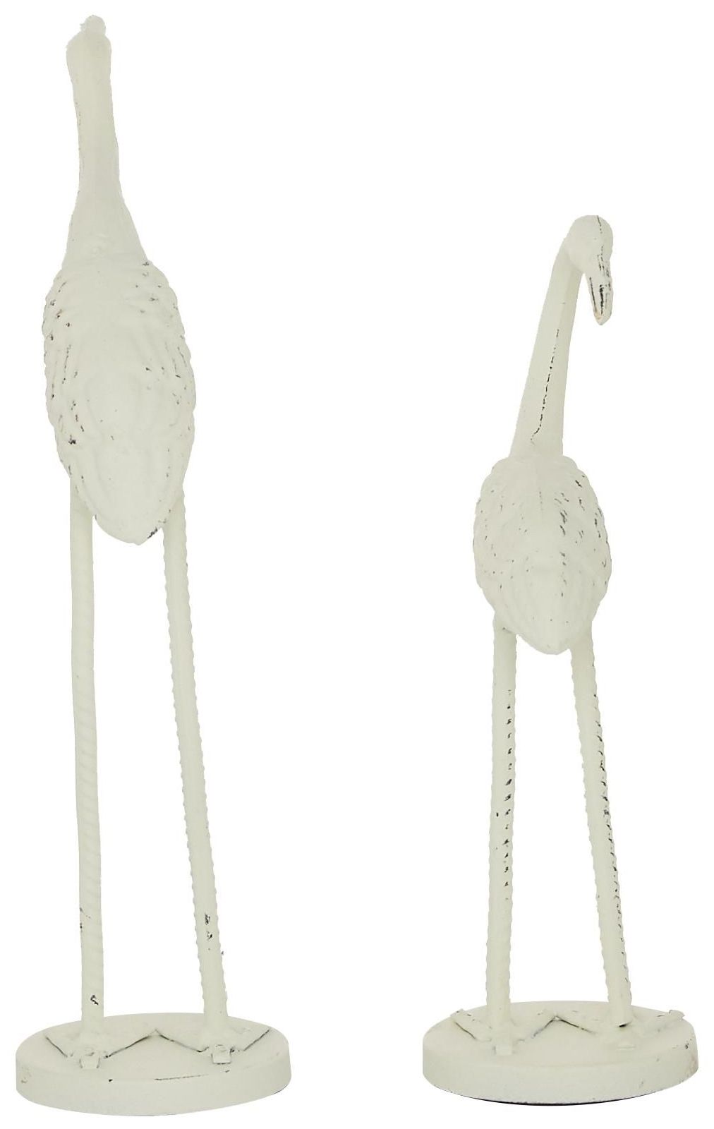 Image 5 White Metal Coastal Sculpture, S/2 10", 12"H more views