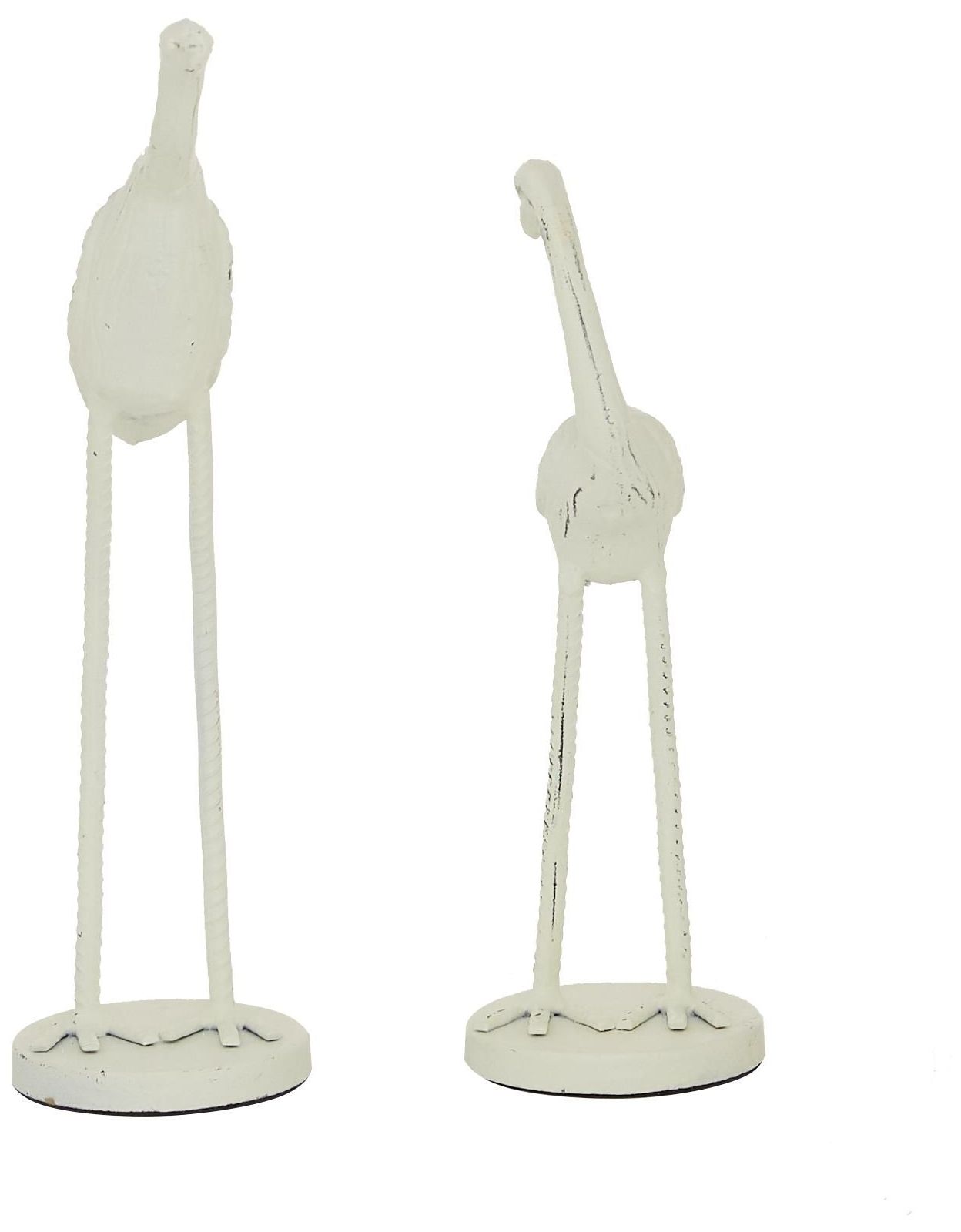 Image 6 White Metal Coastal Sculpture, S/2 10", 12"H more views
