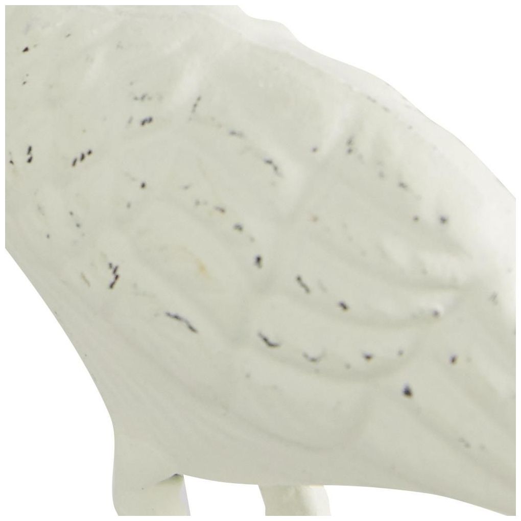 White Metal Coastal Sculpture, S/2 10", 12"H