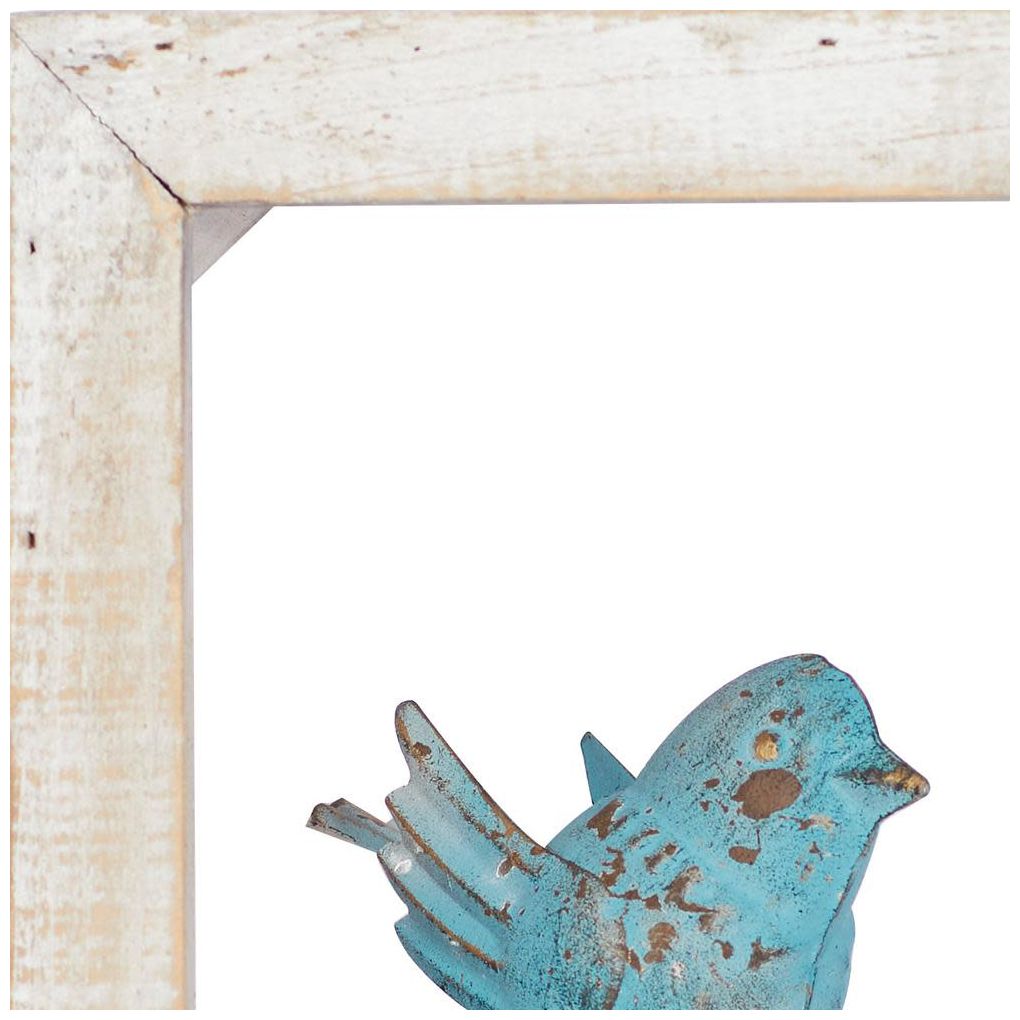 White Metal Farmhouse Wall Decor, 35" x 4" x 11"