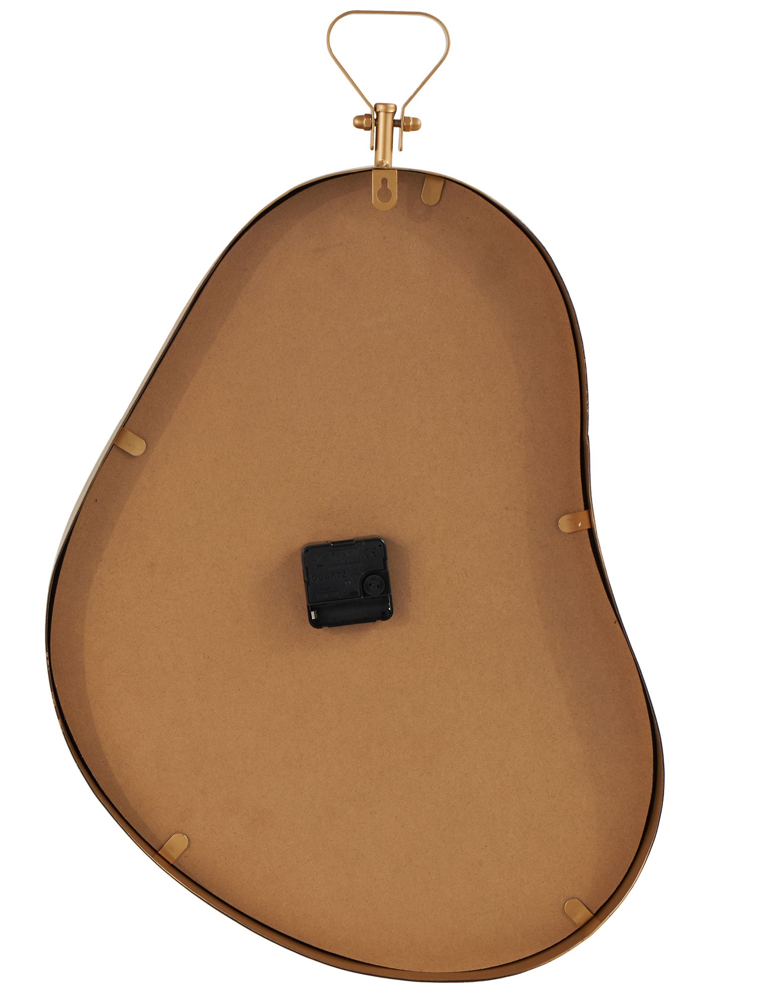 Image 5 White Metal Industrial Wall Clock, 17" x 3" x 25" more views