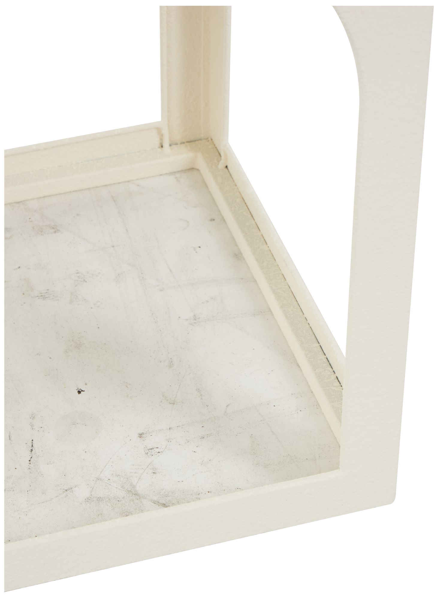 Image 4 White Metal Modern Accent Table, S/3 21", 18", 16"H more views